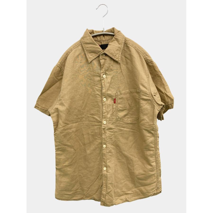Levi's リーバイス シャツ/ブラウス M ベージュ コットン リネン・麻 無地 ミドル丈 半袖 レギュラーカラー メンズ | Levi's