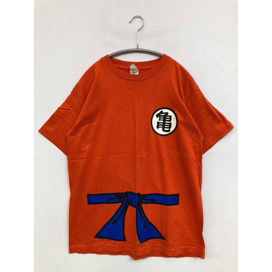 CROSS STITCH Tシャツ/カットソー MEDIUM オレンジ 前面プリント