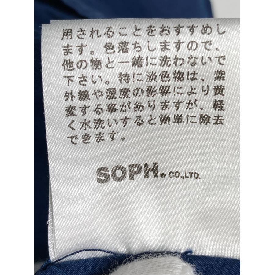 SOPHNET. シャツ/ブラウス S ネイビー コットン 無地 ワンポイント 刺繍 ミドル丈 長袖 ボタンダウン メンズ | SOPHNET. | 08