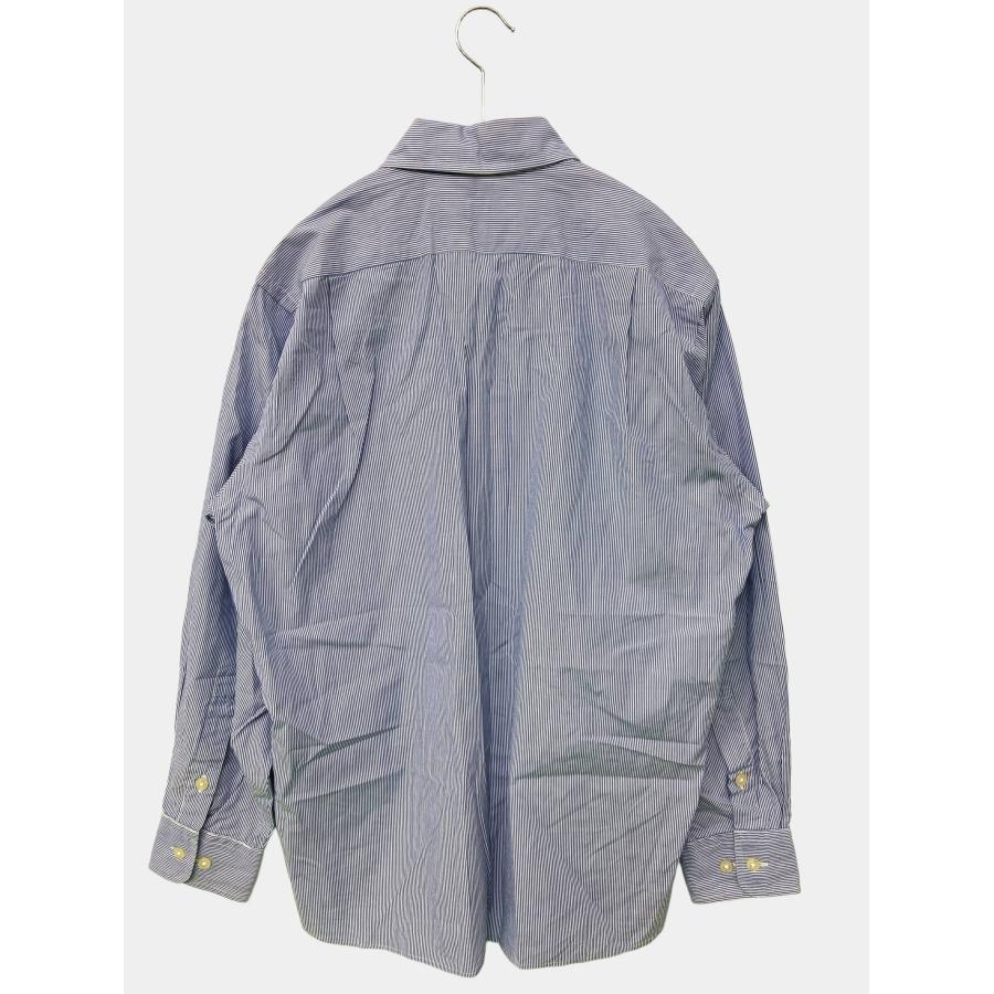 Aquascutum アクアスキュータム ビジネスシャツ 40-82 ブルー ストライプ柄 長袖 レギュラーカラー メンズ | Aquascutum | 01