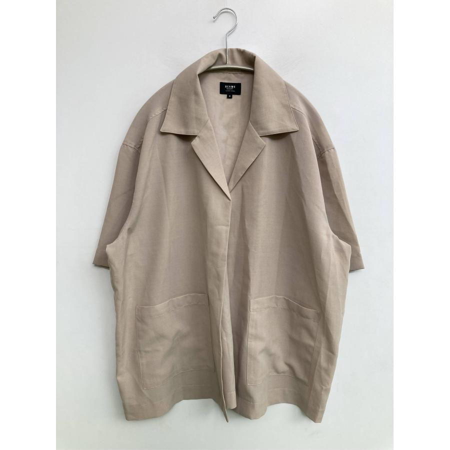 BEAMS HEART ビームスハート シャツ/ブラウス M ベージュ 無地 ミドル丈 半袖 オープンカラー メンズ | BEAMS HEART