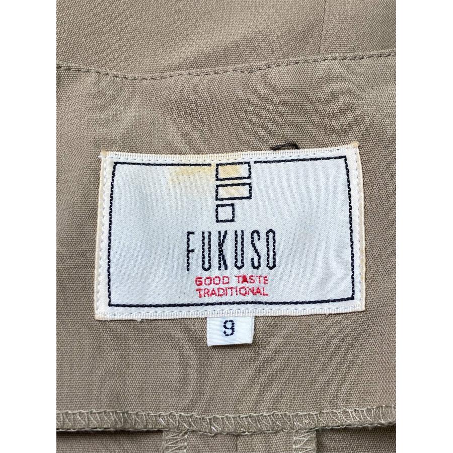 FUKUZO ノーカラージャケット 9 ベージュ 無地 ミドル丈 レディース | FUKUZO | 03