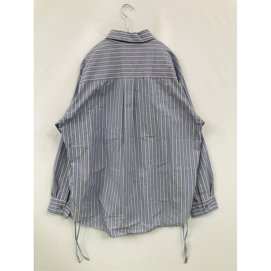 WYM LIDNM ウィムリドム シャツ/ブラウス M ブルー コットン ストライプ柄 ミドル丈 長袖 レギュラーカラー メンズ | WYM LIDNM | 01