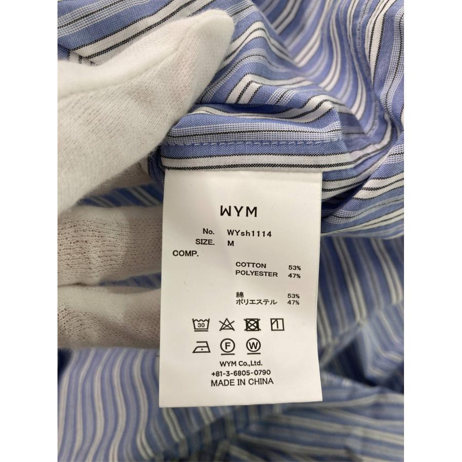 WYM LIDNM ウィムリドム シャツ/ブラウス M ブルー コットン ストライプ柄 ミドル丈 長袖 レギュラーカラー メンズ | WYM LIDNM | 03