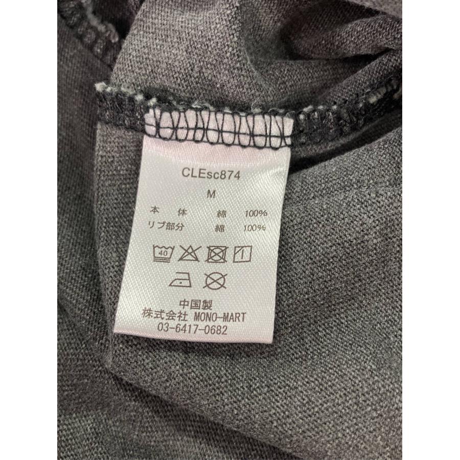 CLEL Tシャツ/カットソー M ブラック 無地 前面プリント ミドル丈 半袖 クルーネック(丸首) メンズ レディース | CLEL | 03