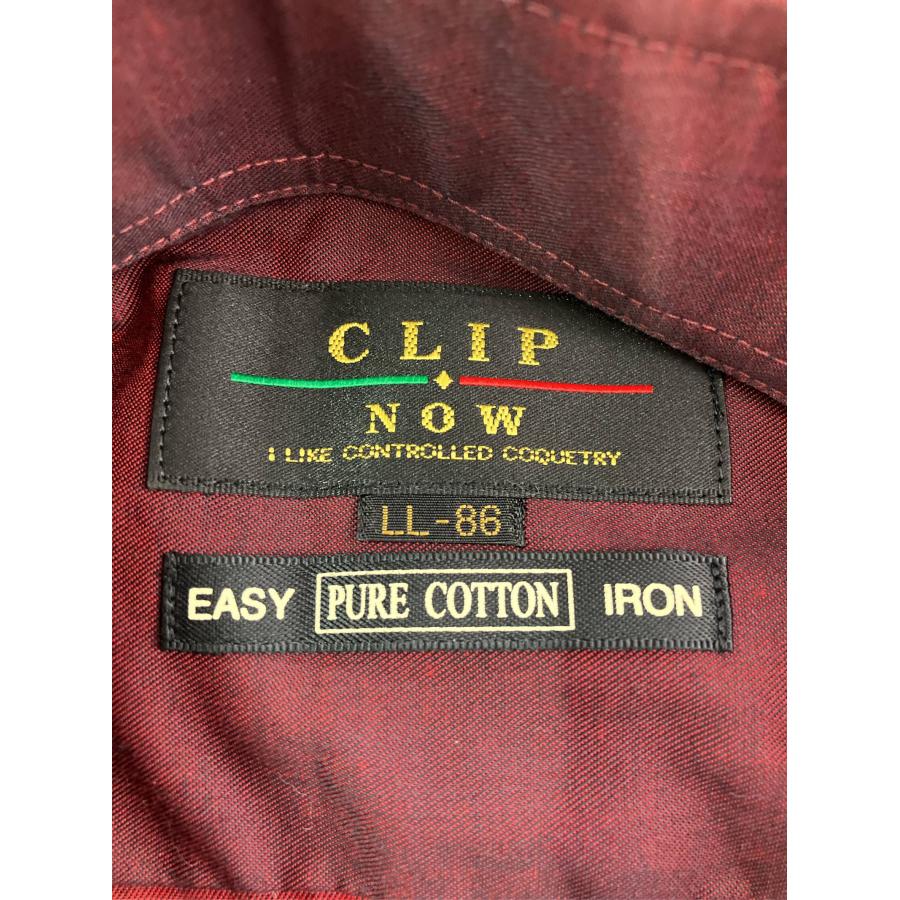 CLIP NOW ビジネスシャツ LL レッド コットン 無地 長袖 レギュラーカラー メンズ |  | 03