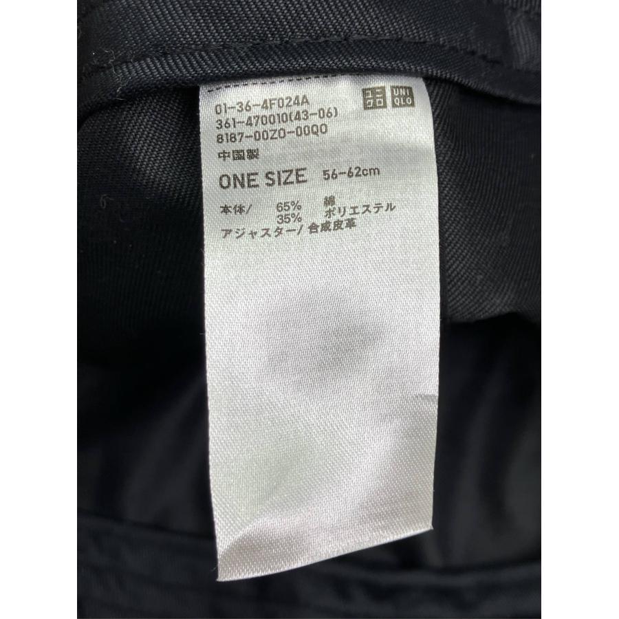 UNIQLO ユニクロ キャップ ONE SIZE ブラック コットン 合成皮革/人工皮革 ベースボール メンズ レディース |  | 05