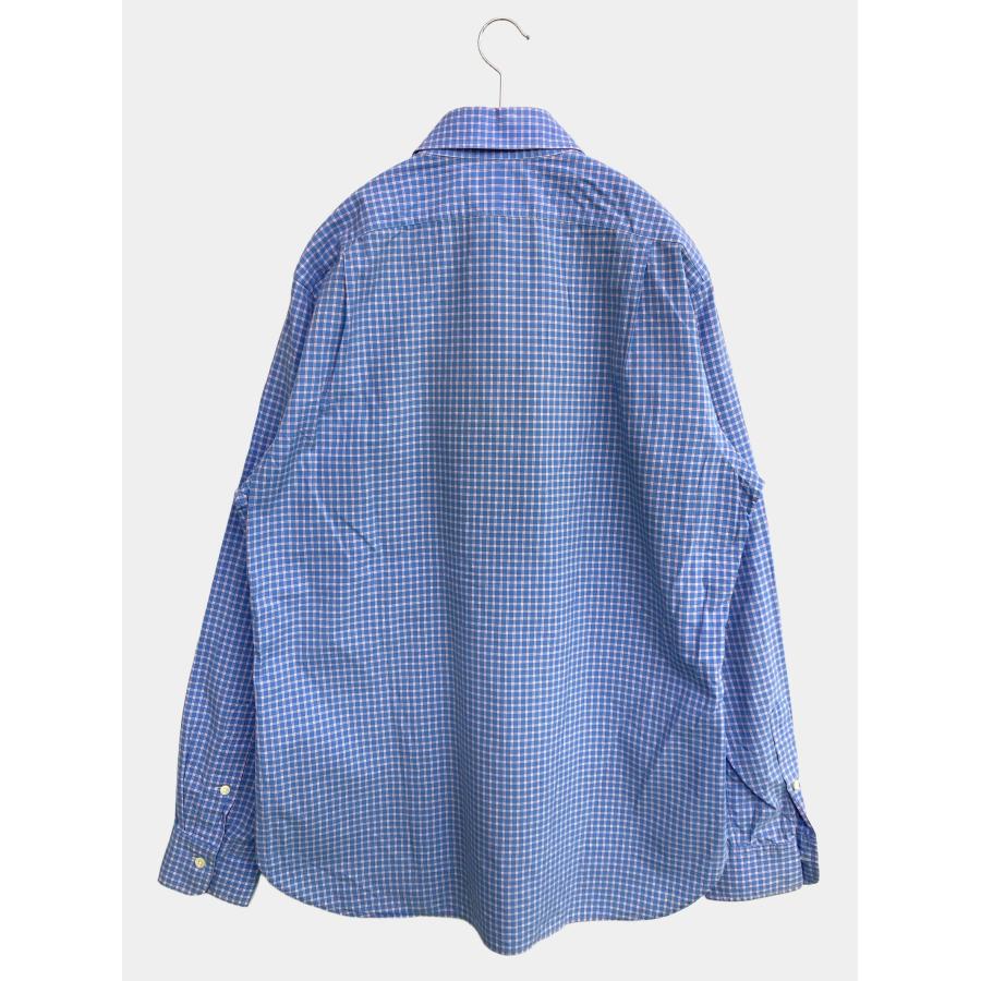 Polo by Ralph Lauren ポロバイラルフローレン ビジネスシャツ 15 1/2 39 ブルー チェック柄 ワンポイント 長袖 メンズ |  | 01