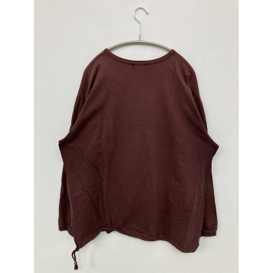 遊民 Tシャツ/カットソー パープル 無地 ミドル丈 長袖 ヘンリーネック クルーネック(丸首) メンズ レディース |  | 01