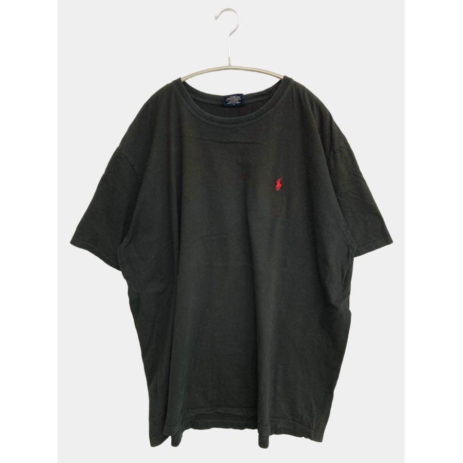 Polo by Ralph Lauren ポロバイラルフローレン Tシャツ/カットソー XXL ブラック 無地 ワンポイント ブランドロゴ メンズ | 