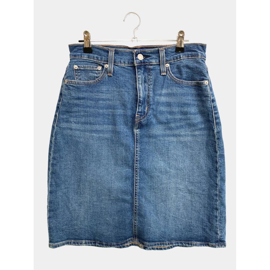LEVI STRAUSS & CO. リーバイストラウスアンドカンパニー デニムスカート W28 ブルー ひざ丈 タイト レディース | 