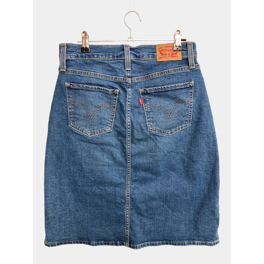 LEVI STRAUSS & CO. リーバイストラウスアンドカンパニー デニムスカート W28 ブルー ひざ丈 タイト レディース |  | 01