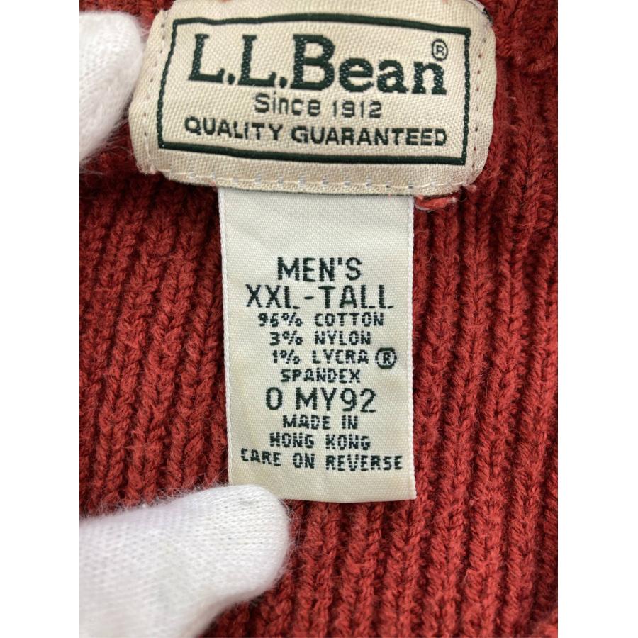 L.L.Bean エルエルビーン ニット/セーター XXL-TALL レッド コットン ナイロン ニット 無地 ミドル丈 長袖 メンズ | L.L.Bean | 03