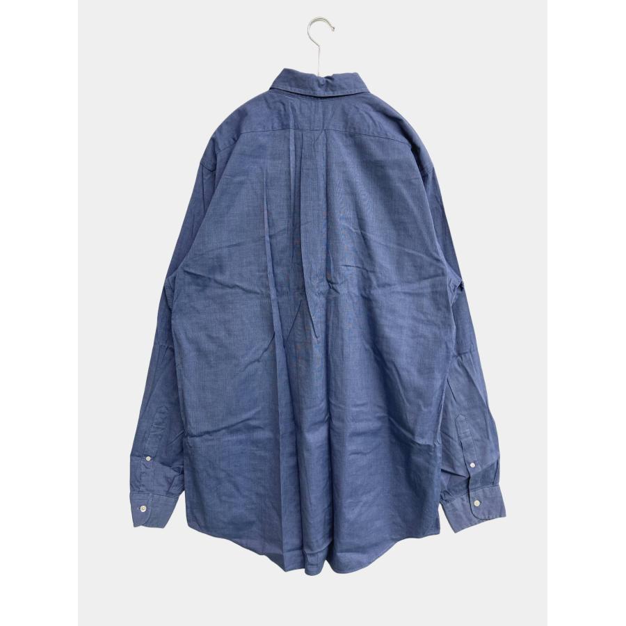 LANDS' END ランズエンド シャツ/ブラウス 16 1/2-37 ブルー コットン 無地 ミドル丈 長袖 ボタンダウン メンズ |  | 01
