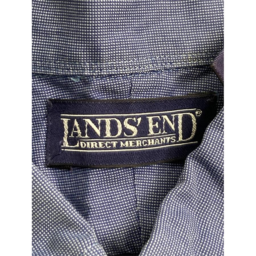 LANDS' END ランズエンド シャツ/ブラウス 16 1/2-37 ブルー コットン 無地 ミドル丈 長袖 ボタンダウン メンズ |  | 02