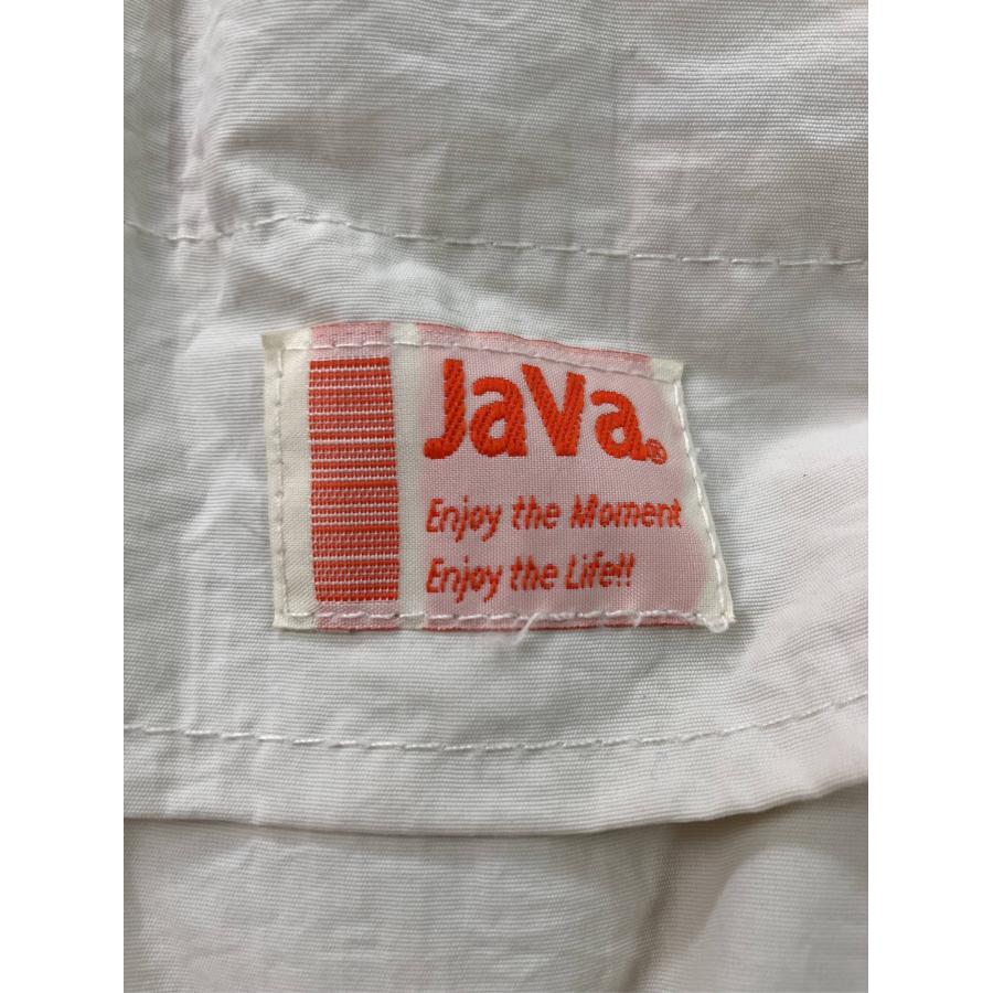 JaVa ジャバ ブルゾン M アイボリー ナイロン 無地 ワンポイント ブランドロゴ ミドル丈 フードなし ボタン留め レディース |  | 02