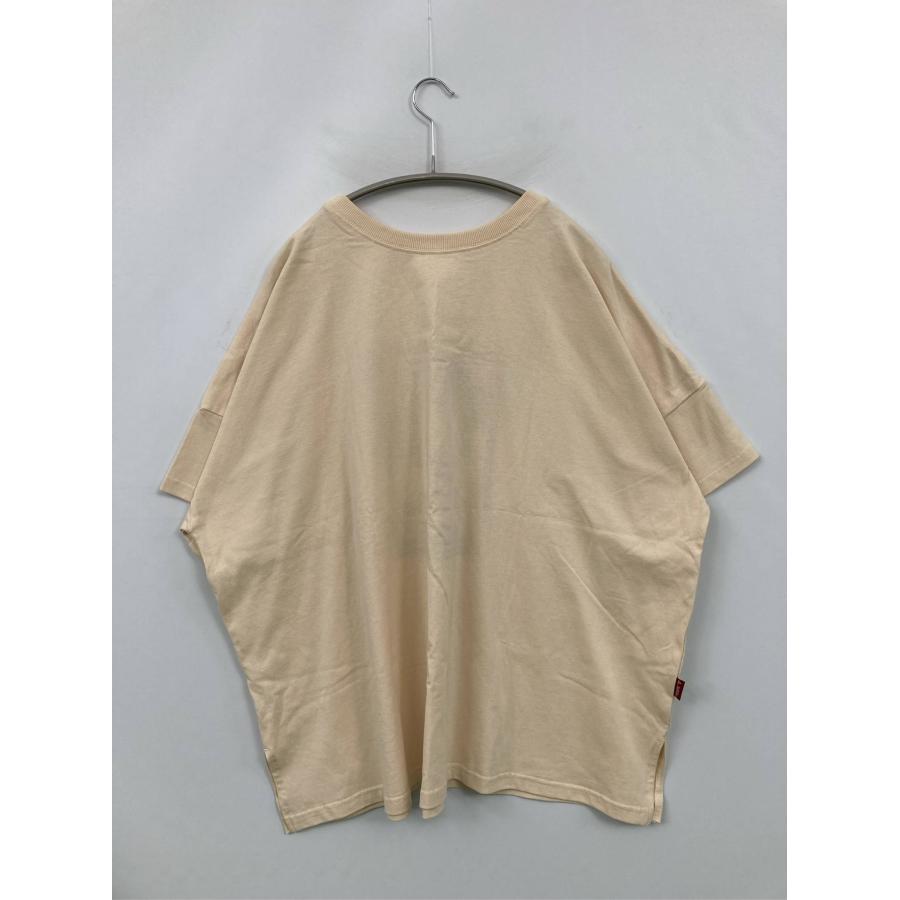 JaVa ジャバ Tシャツ/カットソー L ベージュ 前面プリント ブランドロゴ ミドル丈 半袖 クルーネック(丸首) メンズ レディース |  | 01