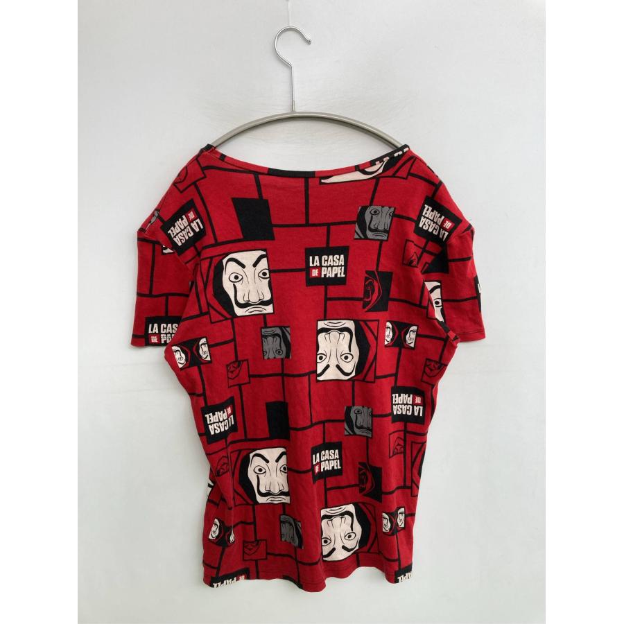 Tシャツ/カットソー レッド 前面プリント バックプリント その他総柄 ミドル丈 半袖 クルーネック(丸首) メンズ レディース |  | 01