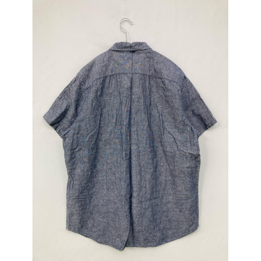 BANANA REPUBLIC バナナリパブリック シャツ/ブラウス L ブルー コットン リネン・麻 無地 ミドル丈 半袖 レギュラーカラー メンズ | BANANA REPUBLIC | 01