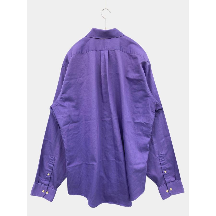 ARROW アロー ビジネスシャツ XLARGE パープル コットン 無地 長袖 レギュラーカラー メンズ |  | 01