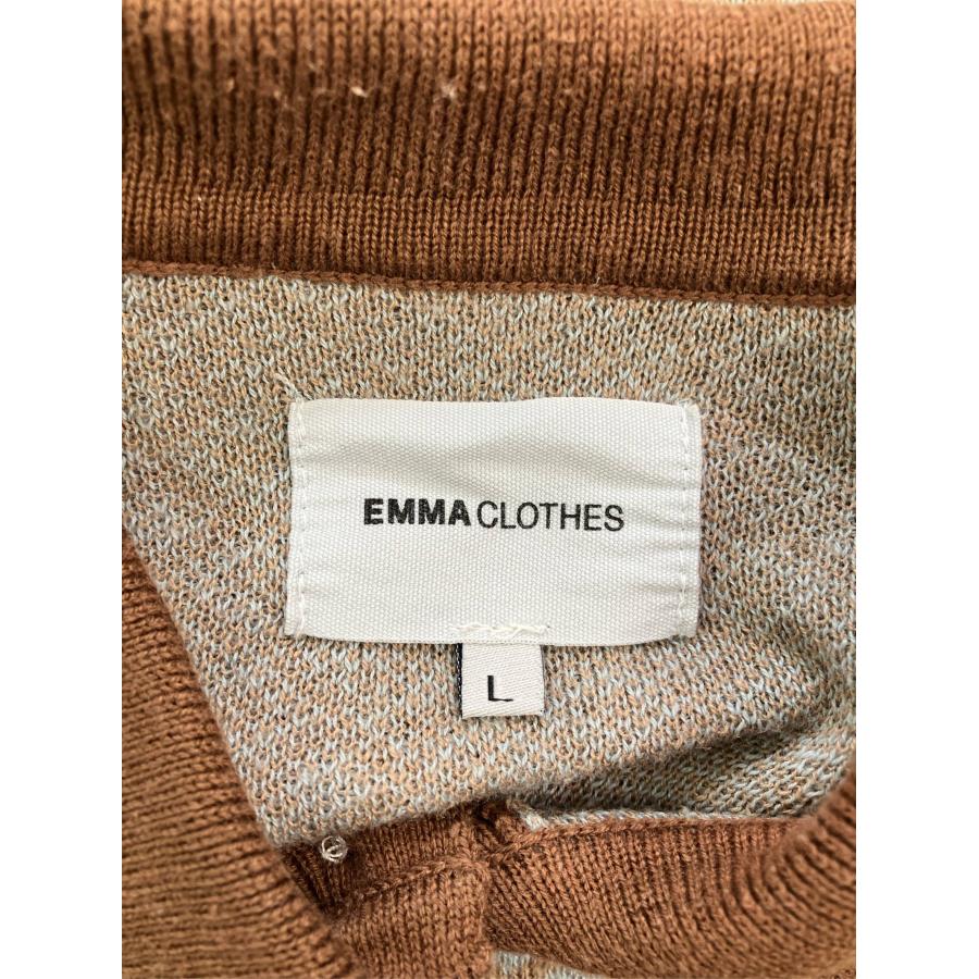 EMMA CLOTHES エマクローズ ポロシャツ L ブラウン 無地 その他総柄 半端袖 長袖 メンズ レディース | EMMA CLOTHES | 02
