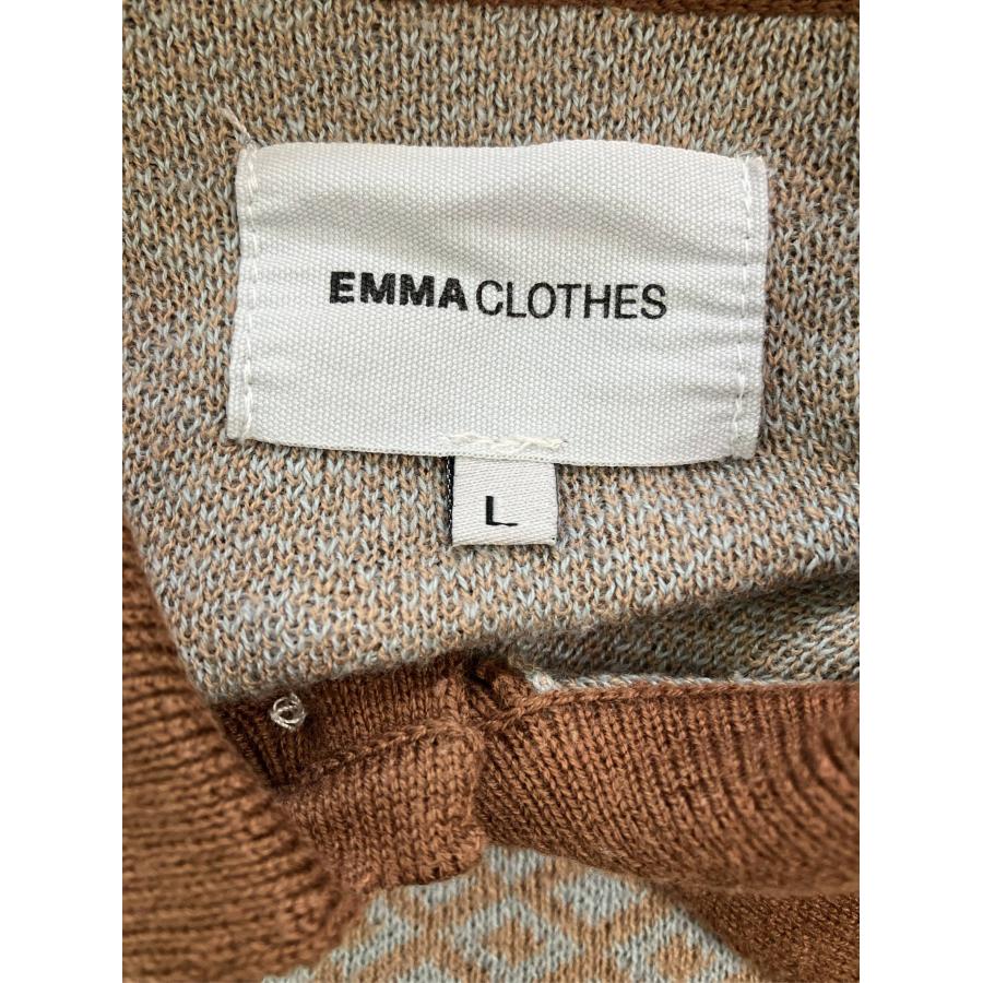 EMMA CLOTHES エマクローズ ポロシャツ L ブラウン 無地 その他総柄 半端袖 長袖 メンズ レディース | EMMA CLOTHES | 03