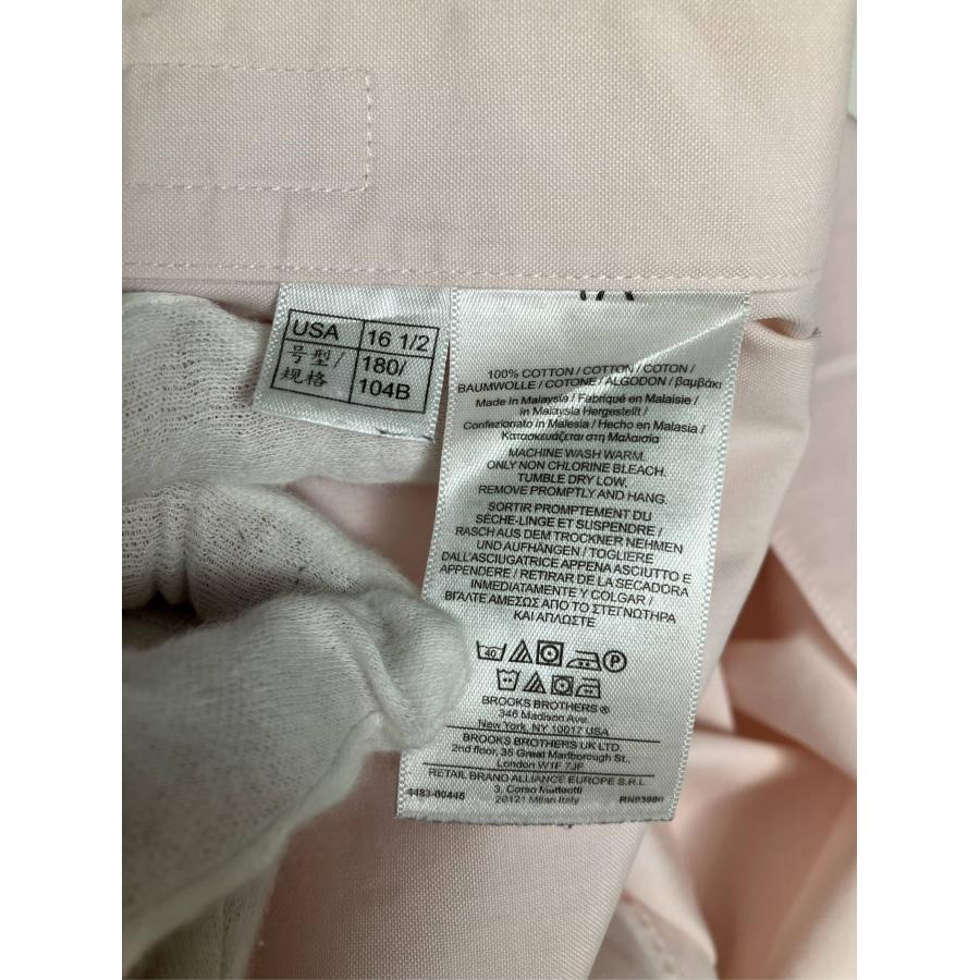 Brooks Brothers ビジネスシャツ 16 1/2-35 ピンク コットン 無地 長袖 レギュラーカラー メンズ |  | 05