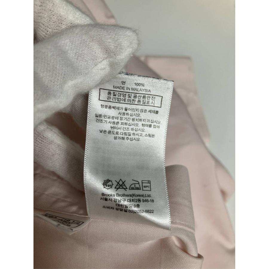 Brooks Brothers ビジネスシャツ 16 1/2-35 ピンク コットン 無地 長袖 レギュラーカラー メンズ |  | 07