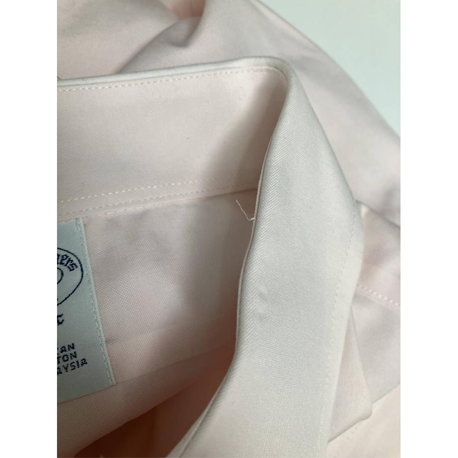 Brooks Brothers ビジネスシャツ 16 1/2-35 ピンク コットン 無地 長袖 レギュラーカラー メンズ |  | 09