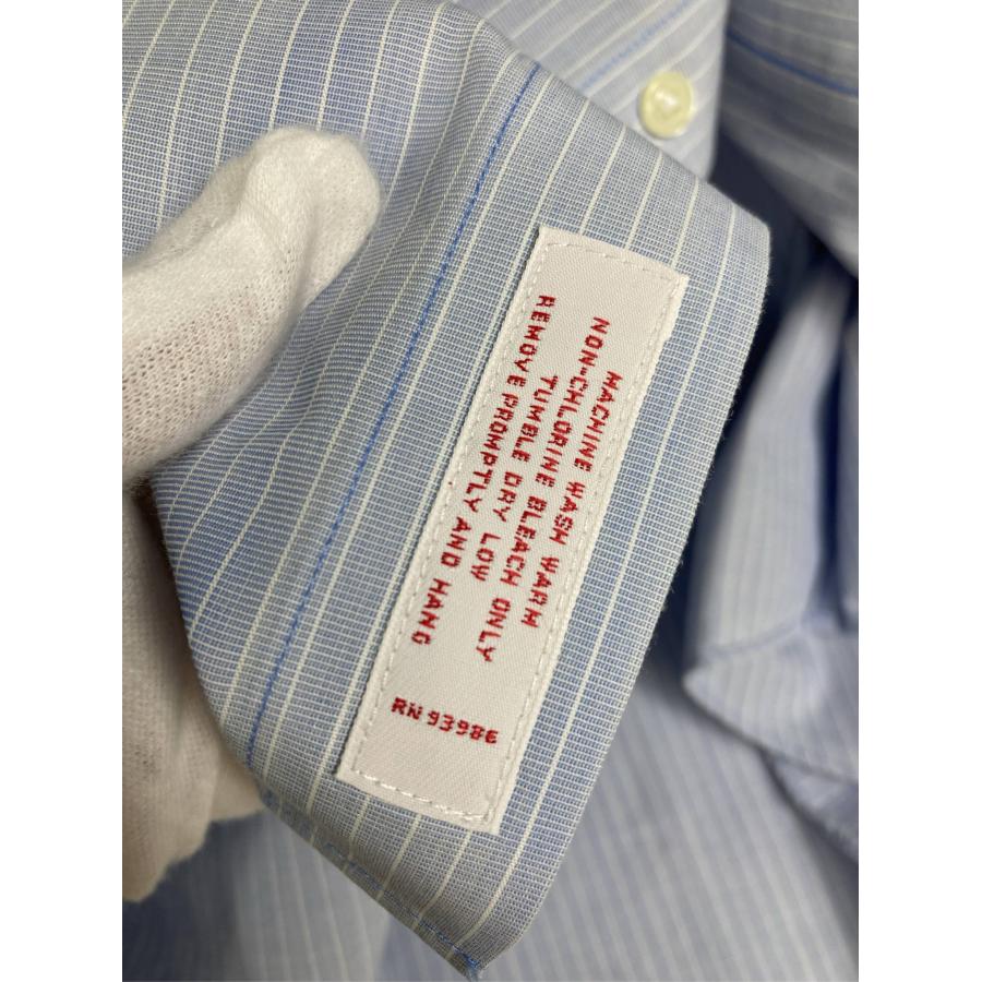 Brooks Brothers ビジネスシャツ 15 1/2-35 ブルー コットン ストライプ柄 長袖 レギュラーカラー メンズ |  | 04