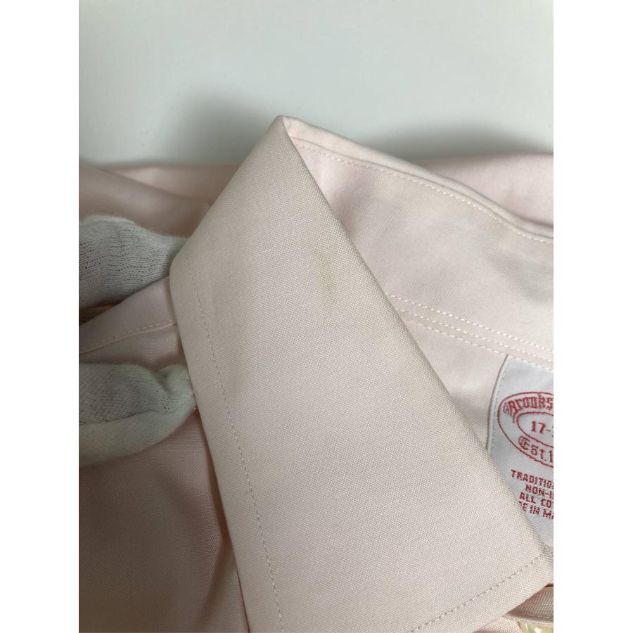 Brooks Brothers ビジネスシャツ 17-34 ピンク コットン 無地 長袖 レギュラーカラー メンズ |  | 05