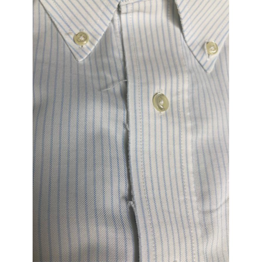 Brooks Brothers ビジネスシャツ 16 ホワイト コットン ストライプ柄 半袖 ボタンダウン レギュラーカラー メンズ |  | 07