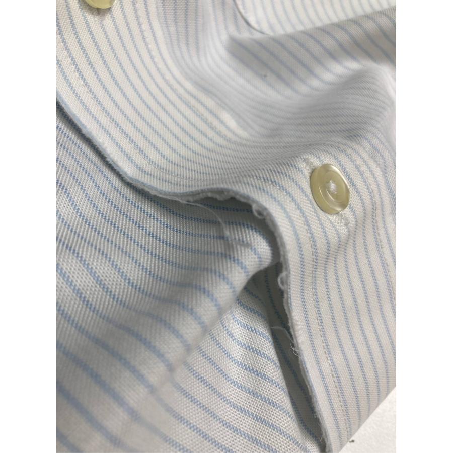 Brooks Brothers ビジネスシャツ 16 ホワイト コットン ストライプ柄 半袖 ボタンダウン レギュラーカラー メンズ |  | 08