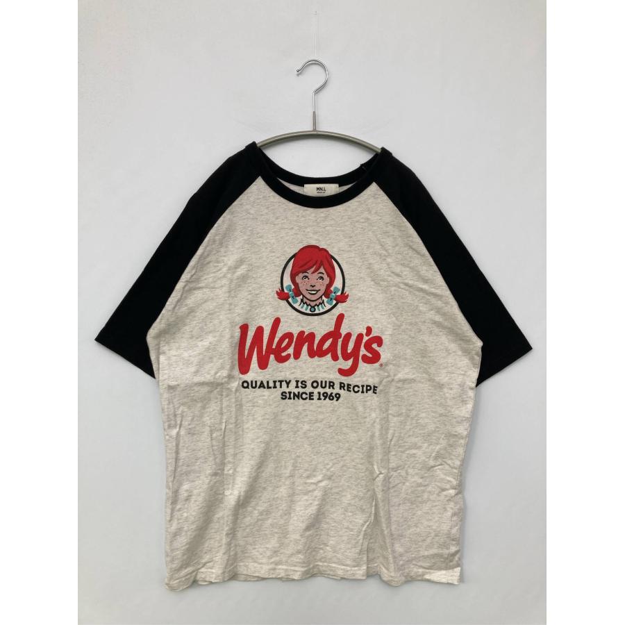 MONO-MART モノマート Tシャツ/カットソー F グレー 前面プリント ブランドロゴ ミドル丈 半袖 クルーネック(丸首) レディース | MONO-MART