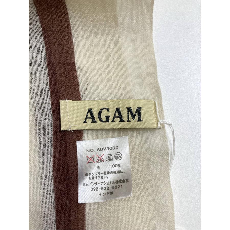 AGAM ストール/ショール ウール・ニット ストライプ柄 フリンジ メンズ レディース |  | 02