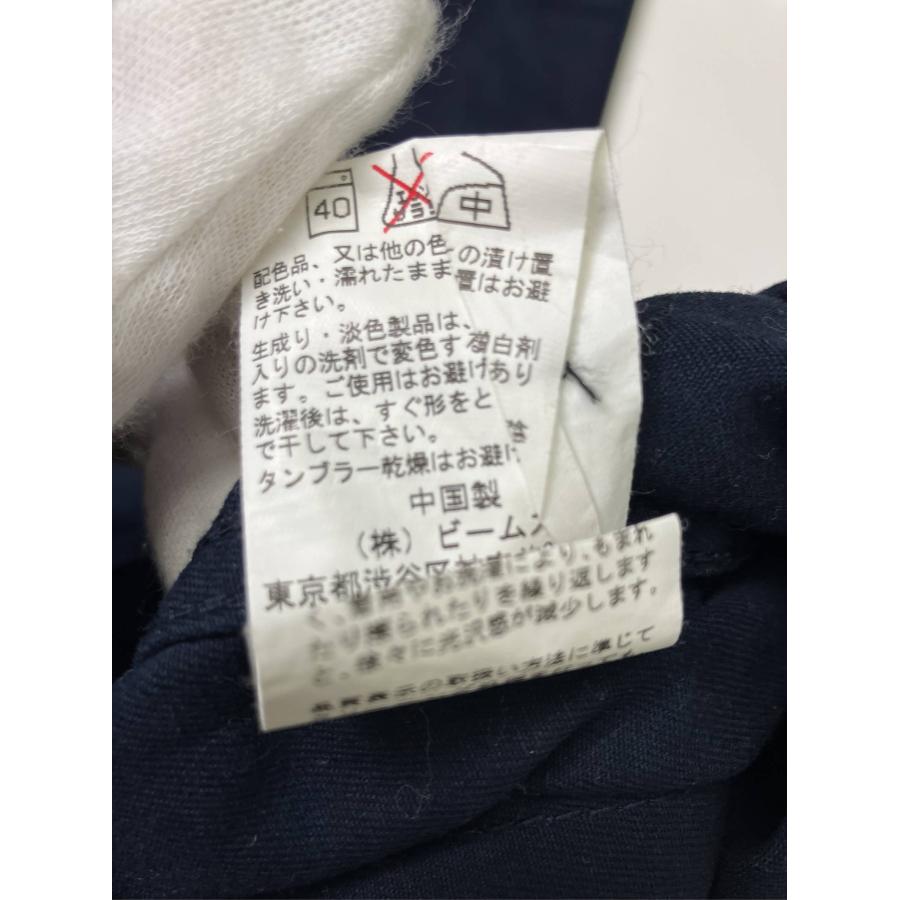 BEAMS HEART ビームスハート チノパンツ M ネイビー フルレングス コットン 無地 バックプリント ブランドロゴ ストレート メンズ | BEAMS HEART | 05