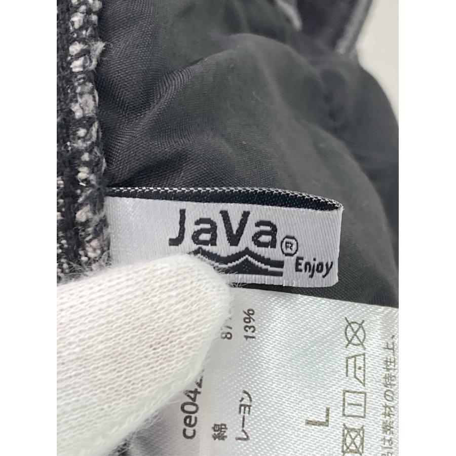 JaVa ジャバ デニムパンツ L ブラック フルレングス 無地 ワンポイント ワイド・ルーズ ストレート ウエストゴム・紐 ヴィンテージ レディース |  | 03