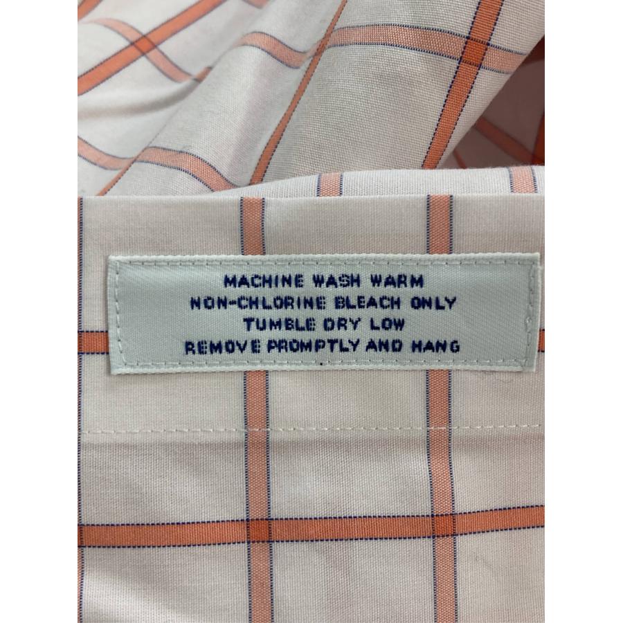Brooks Brothers ビジネスシャツ 17-35 オレンジ コットン チェック柄 長袖 レギュラーカラー メンズ |  | 03
