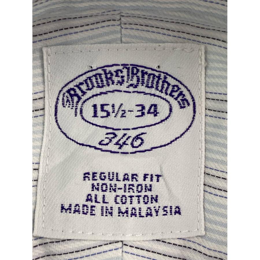 Brooks Brothers ビジネスシャツ 15 1/2-34 ホワイト コットン ストライプ柄 長袖 レギュラーカラー メンズ |  | 02