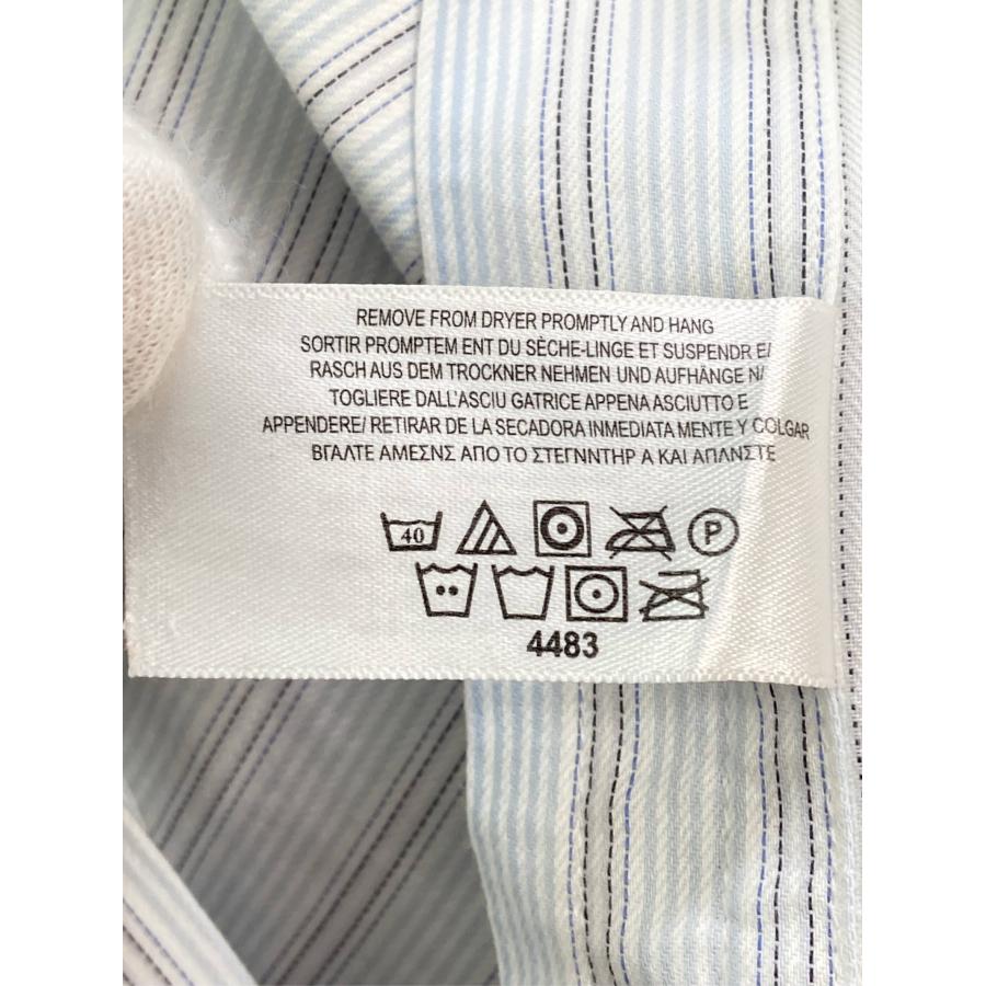 Brooks Brothers ビジネスシャツ 15 1/2-34 ホワイト コットン ストライプ柄 長袖 レギュラーカラー メンズ |  | 05