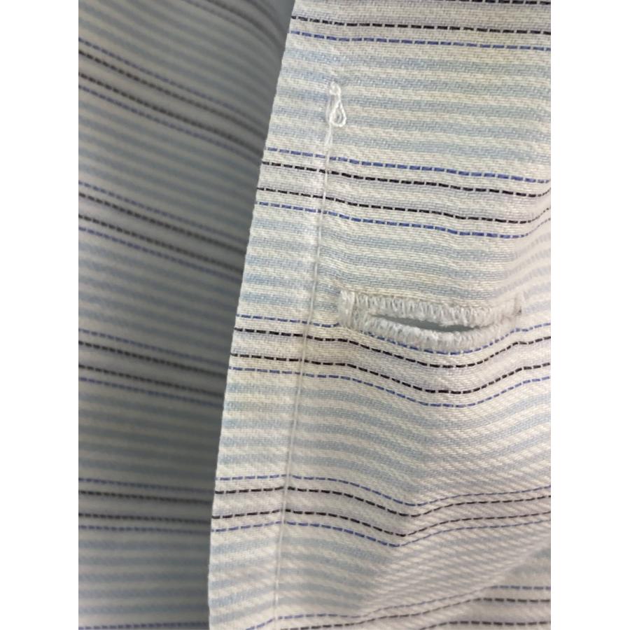 Brooks Brothers ビジネスシャツ 15 1/2-34 ホワイト コットン ストライプ柄 長袖 レギュラーカラー メンズ |  | 06