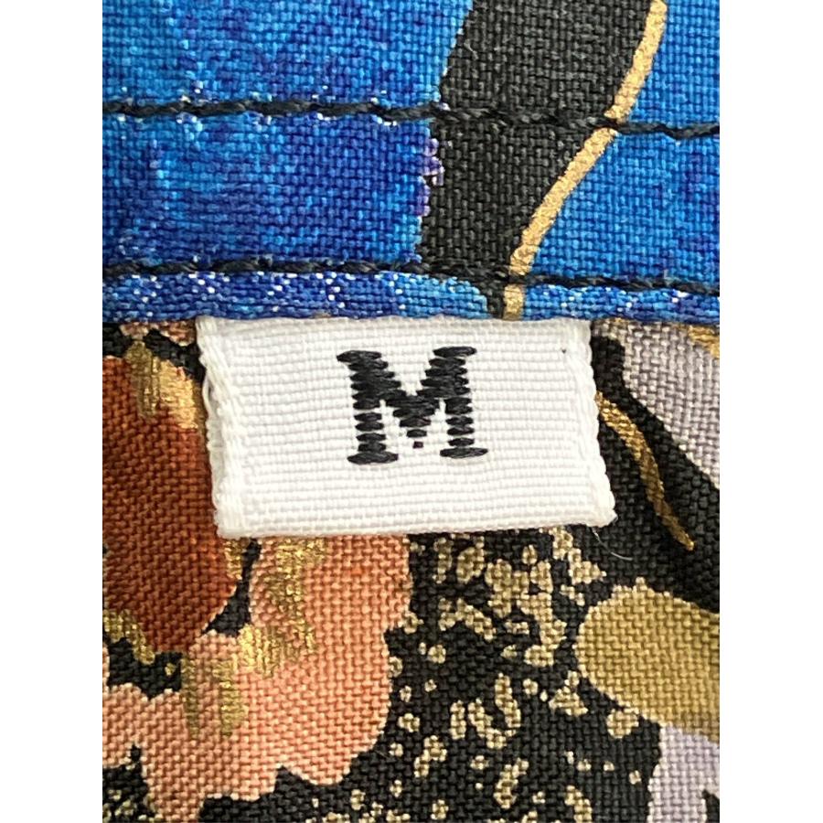 シャツ/ブラウス M ブルー シルク 花柄・ボタニカル柄 ミドル丈 半袖 レギュラーカラー メンズ レディース |  | 03