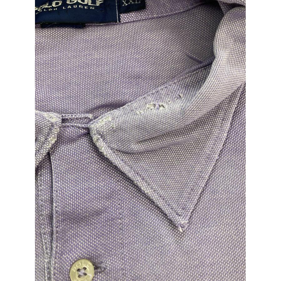 POLO GOLF RALPH LAUREN ポロゴルフラルフローレン ポロシャツ XXL パープル 無地 ワンポイント 刺繍 半袖 メンズ |  | 08