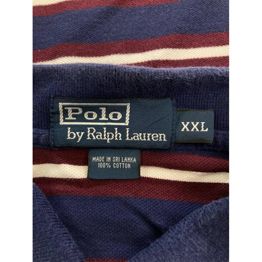 Polo by Ralph Lauren ポロバイラルフローレン ポロシャツ XXL ネイビー ボーダー柄 ワンポイント ブランドロゴ 半袖 メンズ |  | 02