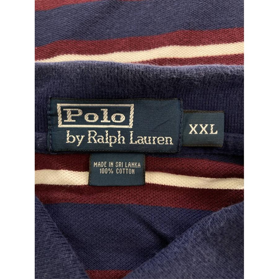 Polo by Ralph Lauren ポロバイラルフローレン ポロシャツ XXL ネイビー ボーダー柄 ワンポイント ブランドロゴ 半袖 メンズ |  | 03
