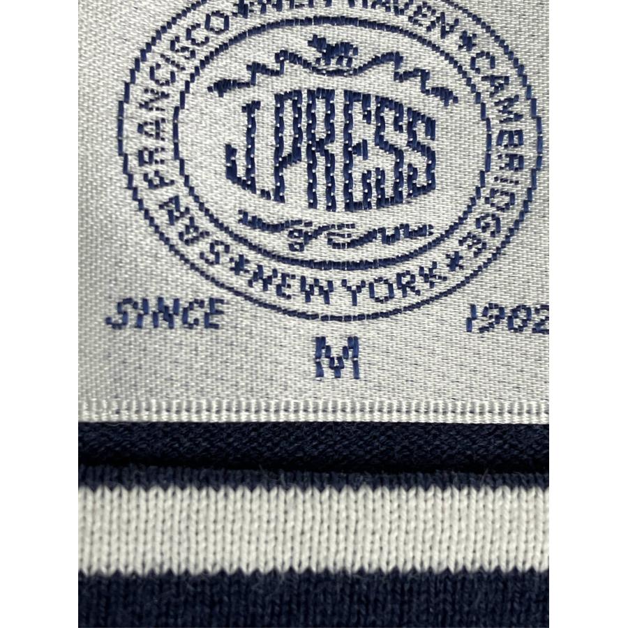 J.PRESS ジェイプレス Tシャツ/カットソー M ネイビー ボーダー柄 ミドル丈 長袖 ボートネック レディース | J.PRESS | 03