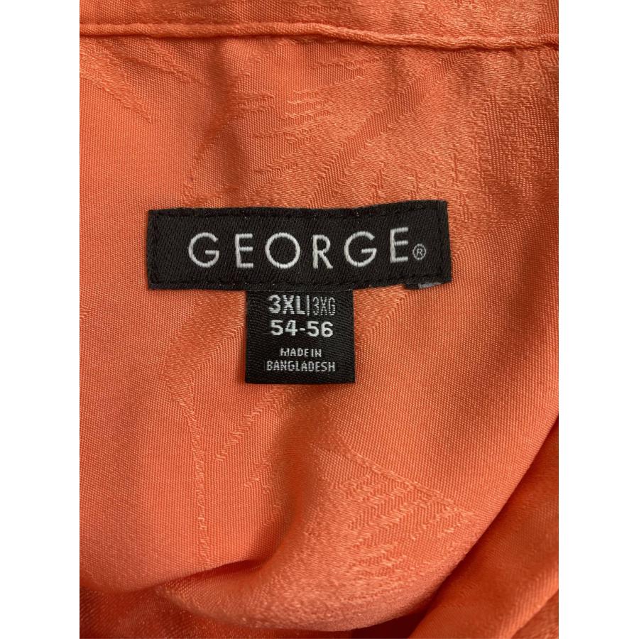GEORGE ジョージ シャツ/ブラウス 3XL 3XG 54-56 オレンジ 花柄・ボタニカル柄 ミドル丈 半袖 半端袖 レギュラーカラー メンズ |  | 03