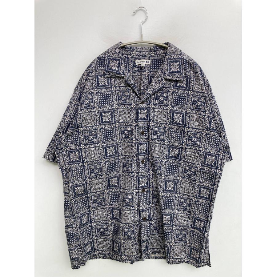 reyn spooner レインスプーナー シャツ/ブラウス XL ネイビー コットン その他総柄 ミドル丈 半袖 オープンカラー メンズ | reyn spooner