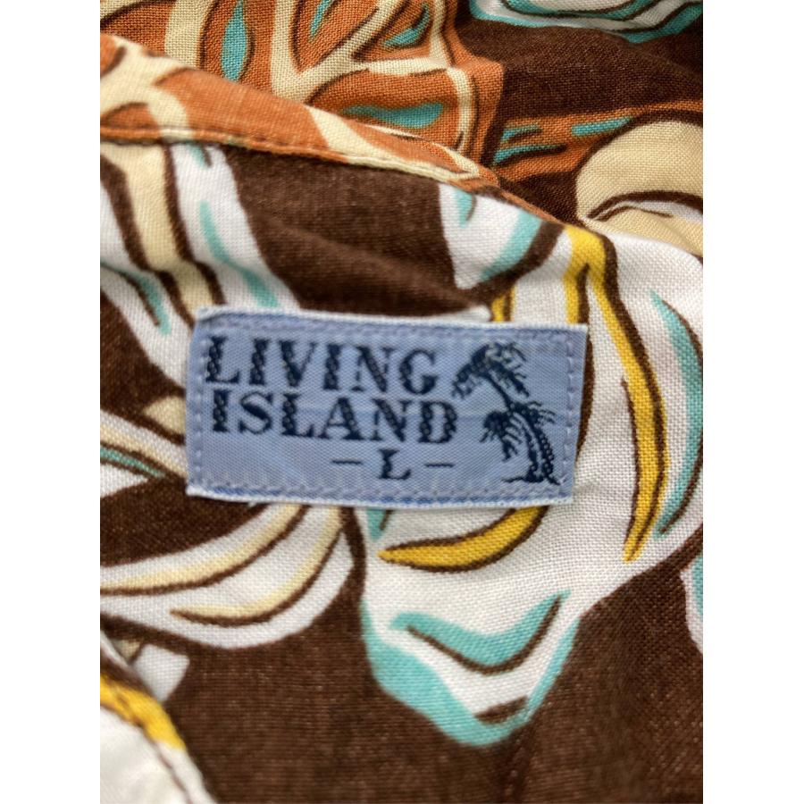 LIVING ISLAND シャツ/ブラウス L ブラウン 花柄・ボタニカル柄 その他総柄 ミドル丈 半袖 レギュラーカラー メンズ |  | 02