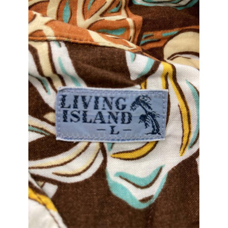 LIVING ISLAND シャツ/ブラウス L ブラウン 花柄・ボタニカル柄 その他総柄 ミドル丈 半袖 レギュラーカラー メンズ |  | 03